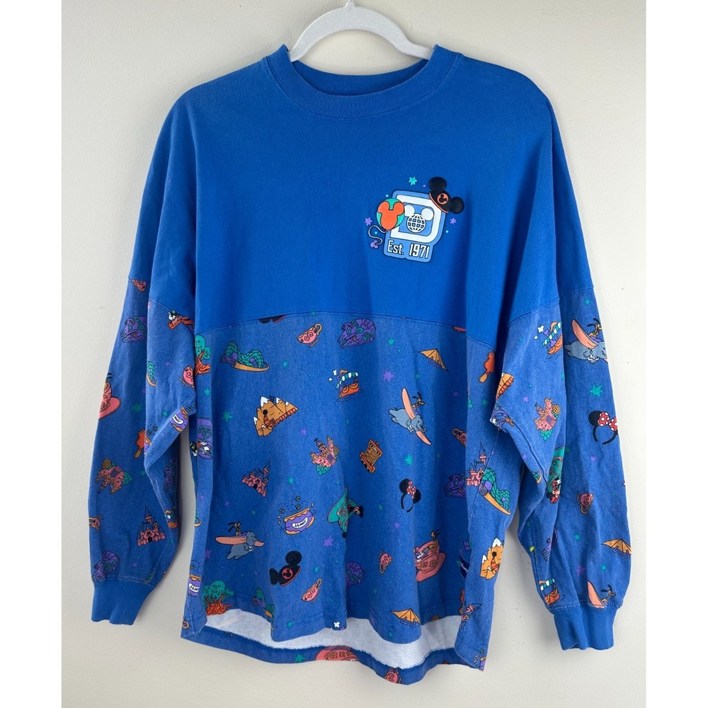 Walt Disney World Play in the Park Mickey & Friends Spirit Jersey Blue Unisex M - Picture 3 of 12